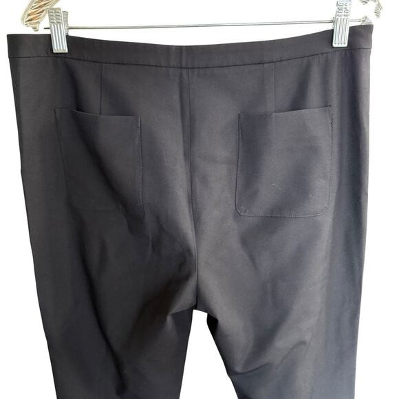 The Reset R Label Ponte Dress Pants Mid-Rise Tapered Leg Black Womens L Classic - Picture 4 of 10